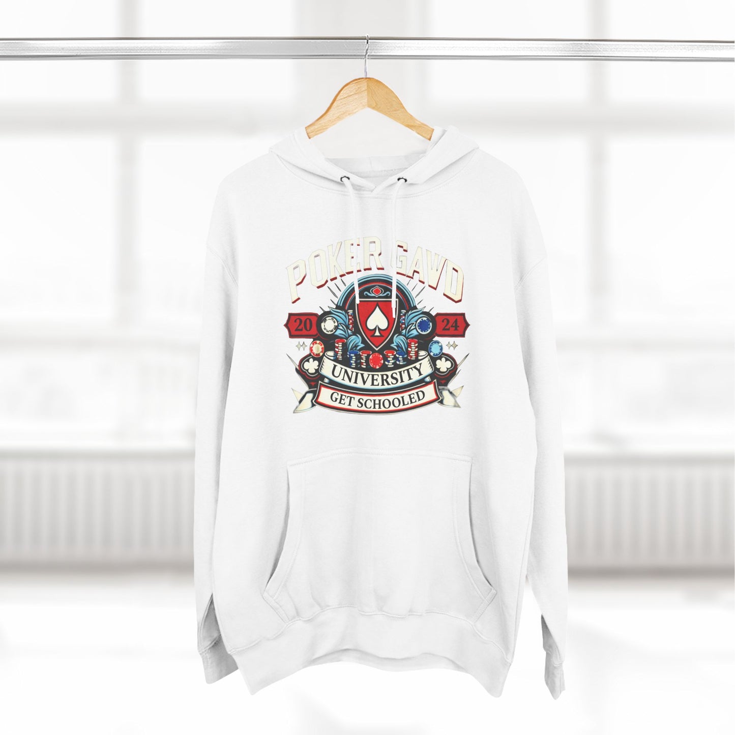 Poker Gawd University Three-Panel Fleece Hoodie