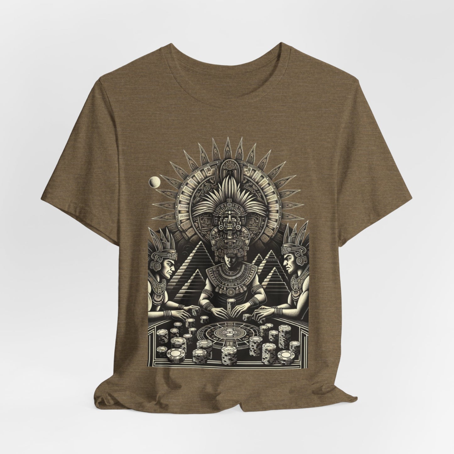 Aztec Poker Gawds Short Sleeve Tee