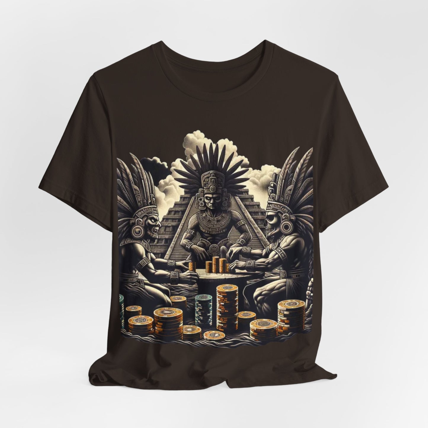 Aztec Poker Gawds Short Sleeve Tee