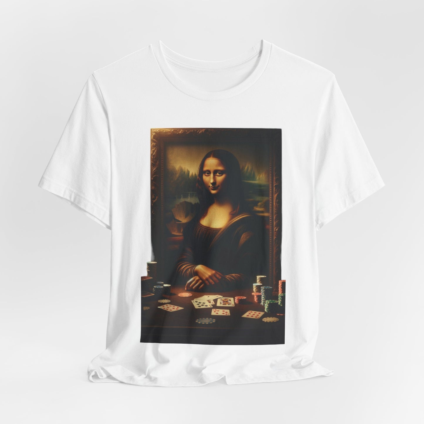 Mona Lisa's Poker Smile Short Sleeve Tee