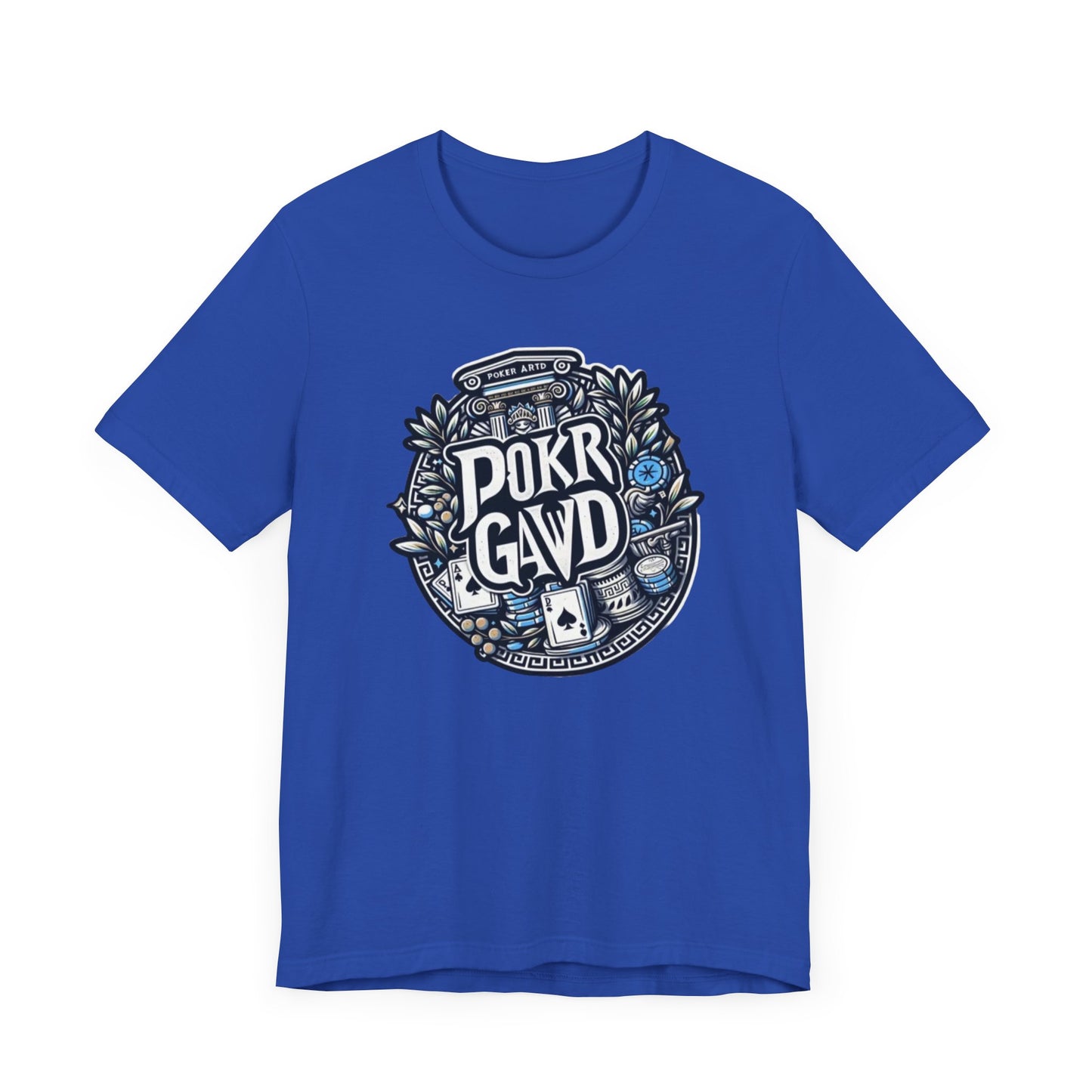Poker Gawd Graphic T-shirt. For fashion, luck, poker players, and gamblers