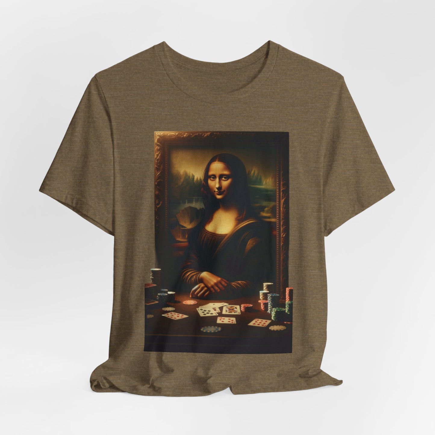 Mona Lisa's Poker Smile Short Sleeve Tee