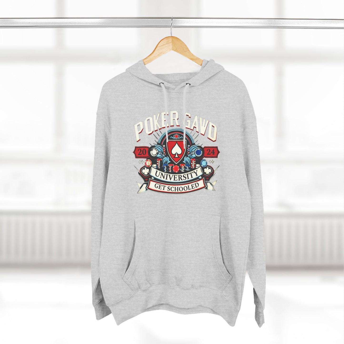 Poker Gawd University Three-Panel Fleece Hoodie