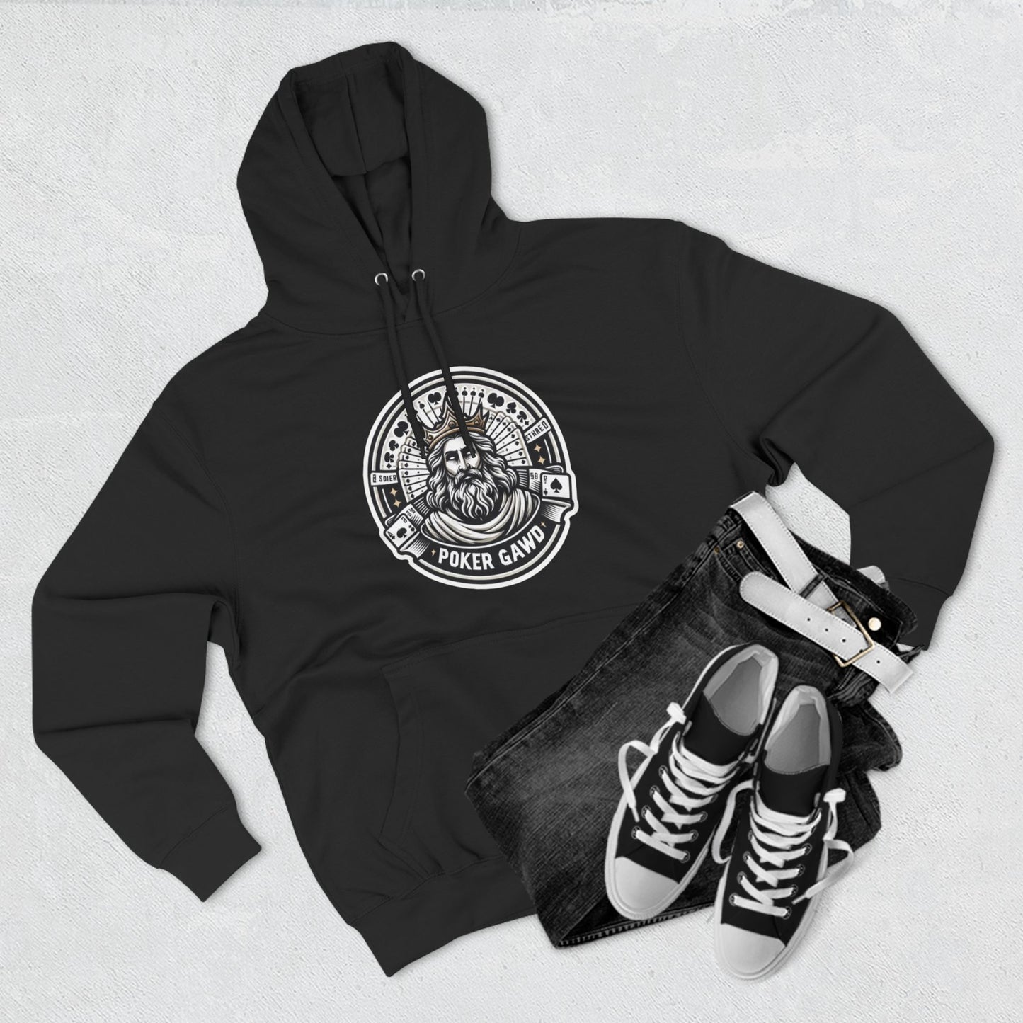 Poker Gawd Three-Panel Fleece Hoodie