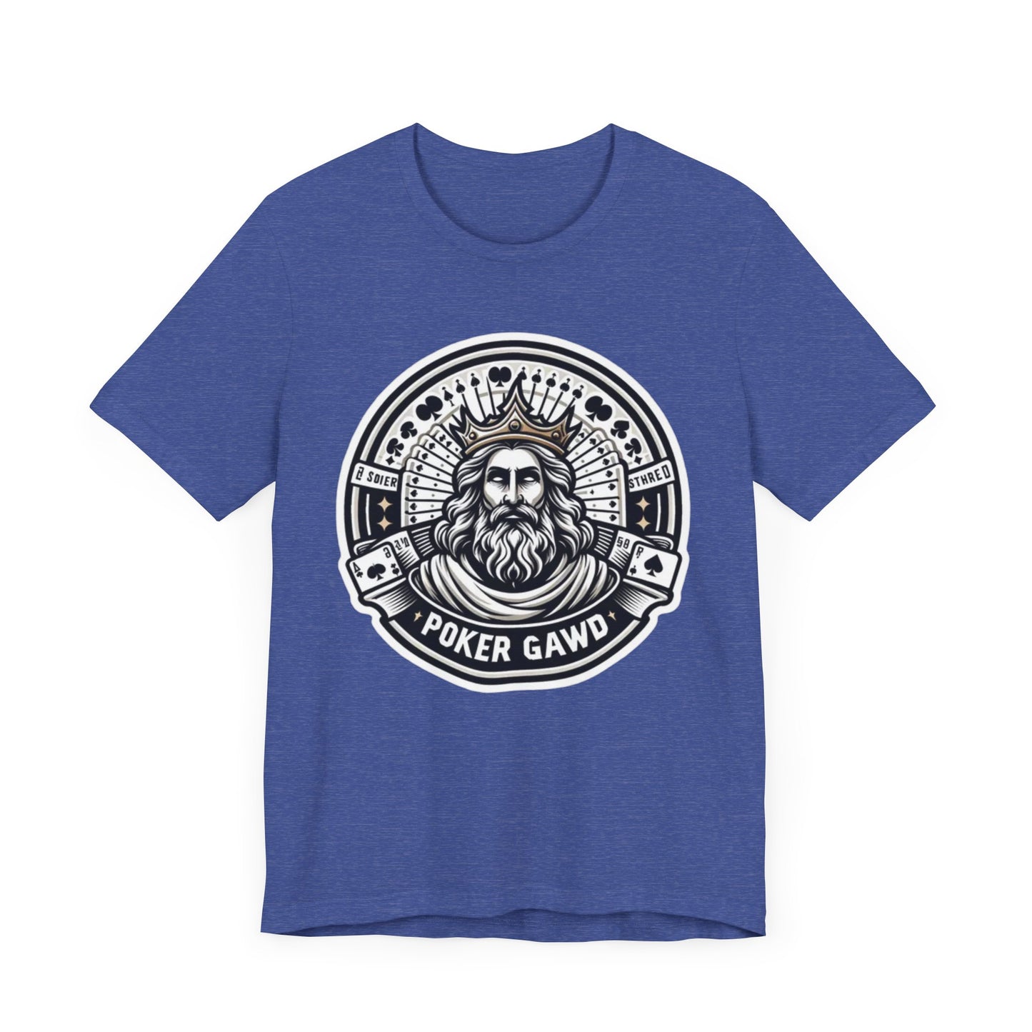 Poker Gawd Graphic T-shirt. For fashion, luck, poker players, and gamblers