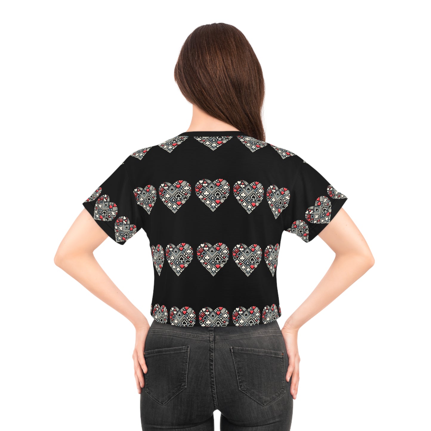 Hearts, Love of the Game Crop Tee
