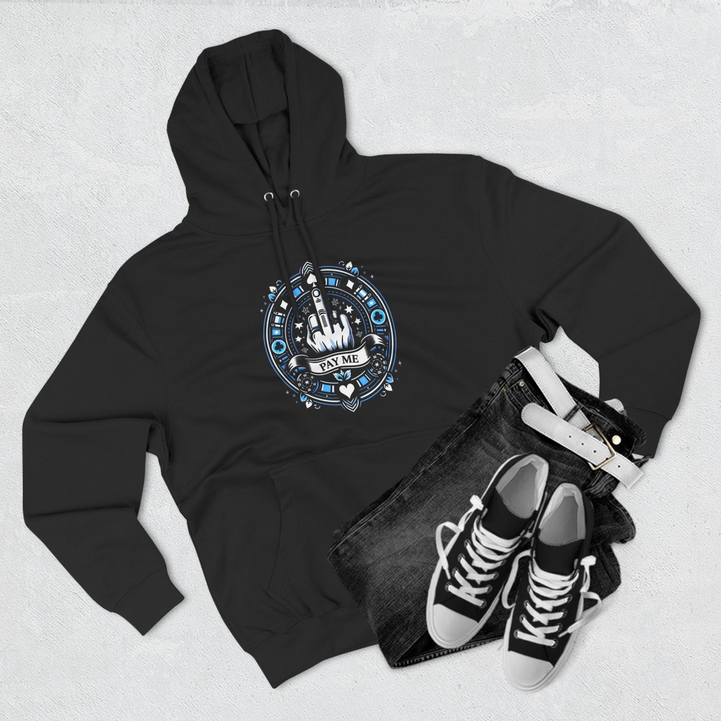 Poker Gawd Pay Me Three-Panel Fleece Hoodie