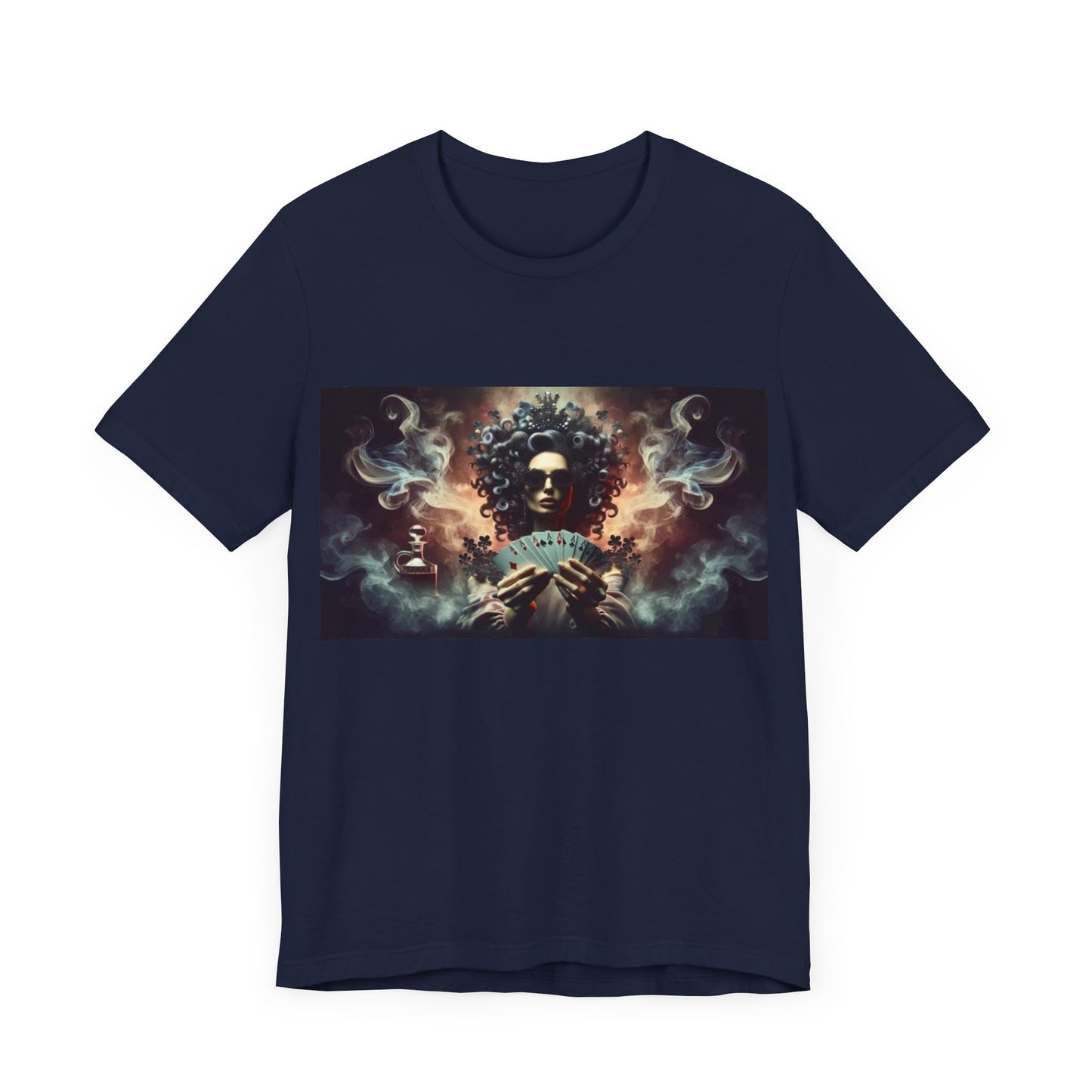 Lady luck Unisex Jersey Short Sleeve Tee for Luck, poker players, and gamblers