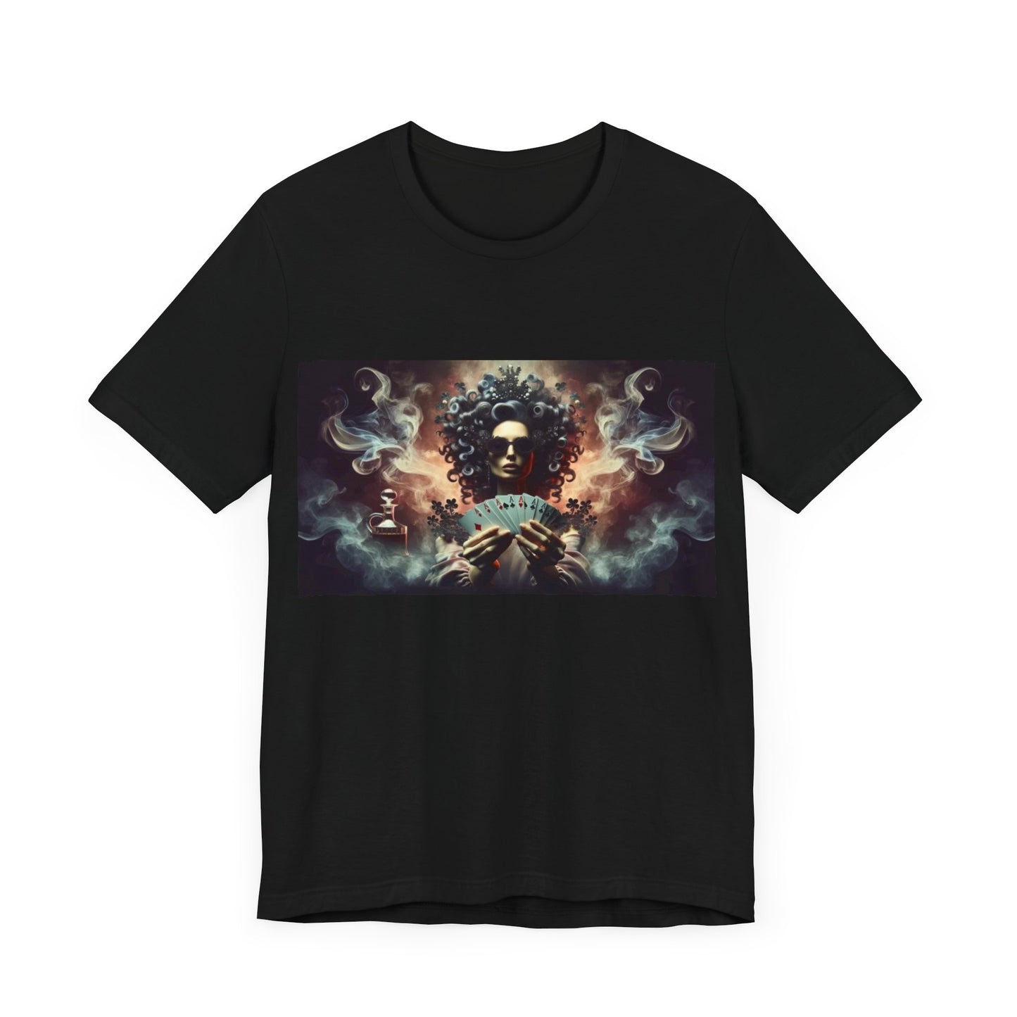 Lady luck Unisex Jersey Short Sleeve Tee for Luck, poker players, and gamblers