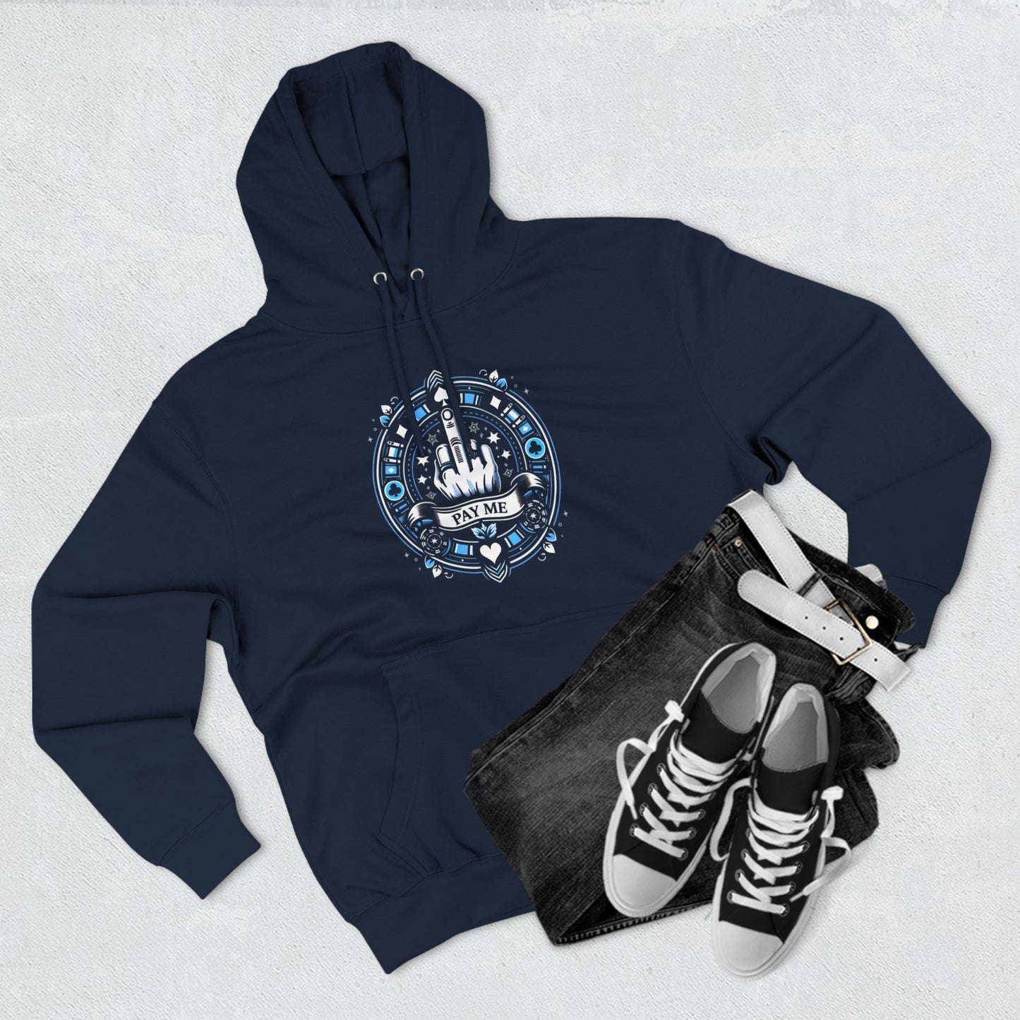 Poker Gawd Pay Me Three-Panel Fleece Hoodie