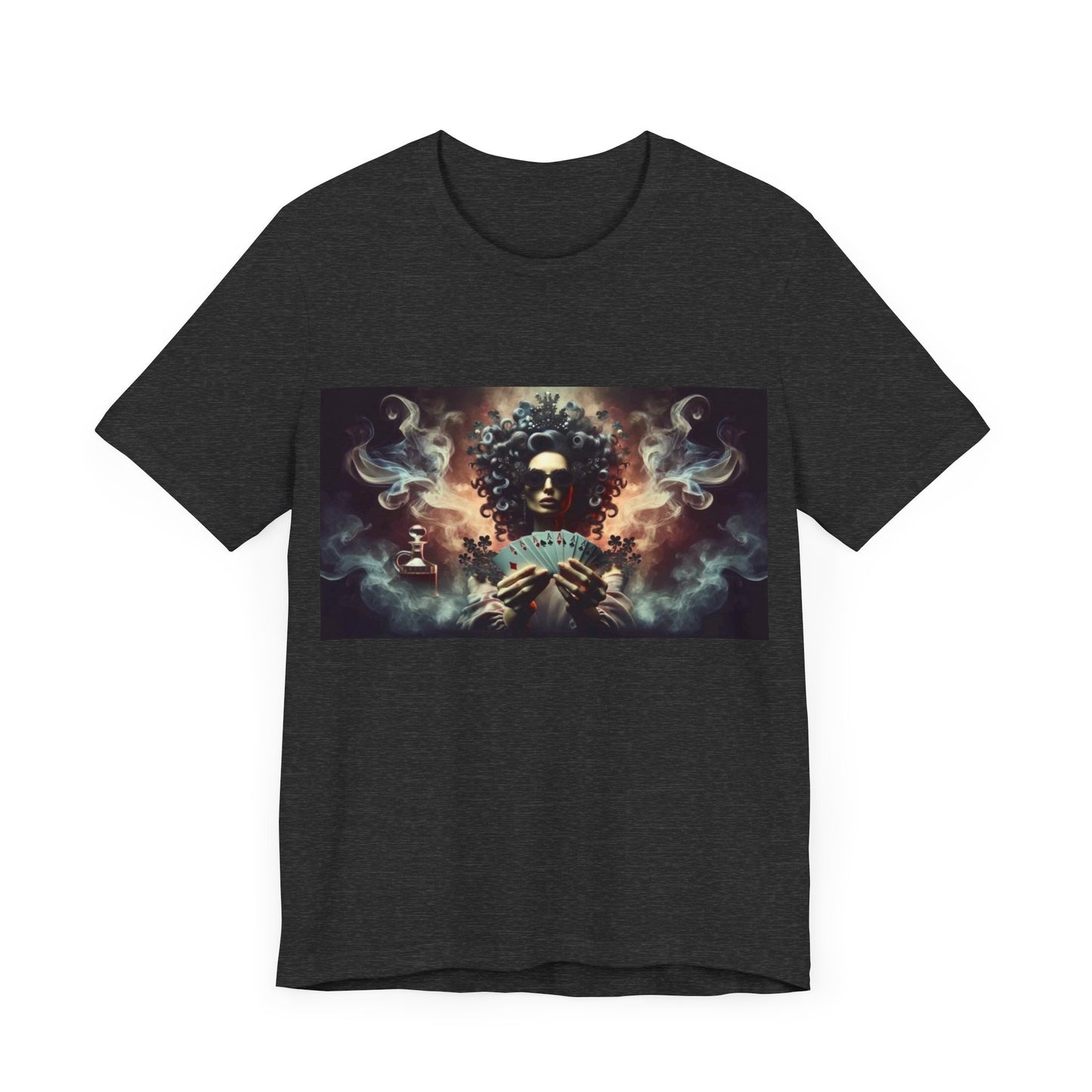 Lady luck Unisex Jersey Short Sleeve Tee for Luck, poker players, and gamblers