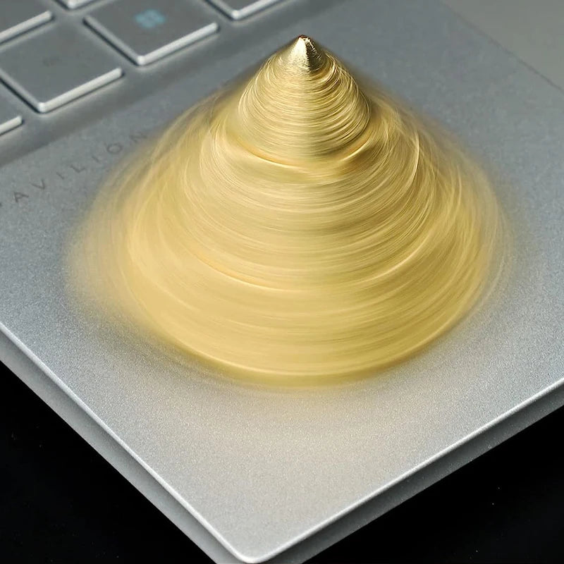 Pyramid Fidget Spinner Metal Spinning Desk Toy Funny Gadgets for Office anti Stress Anxiety ADHD Juguetes Antiestrés Ansiedad