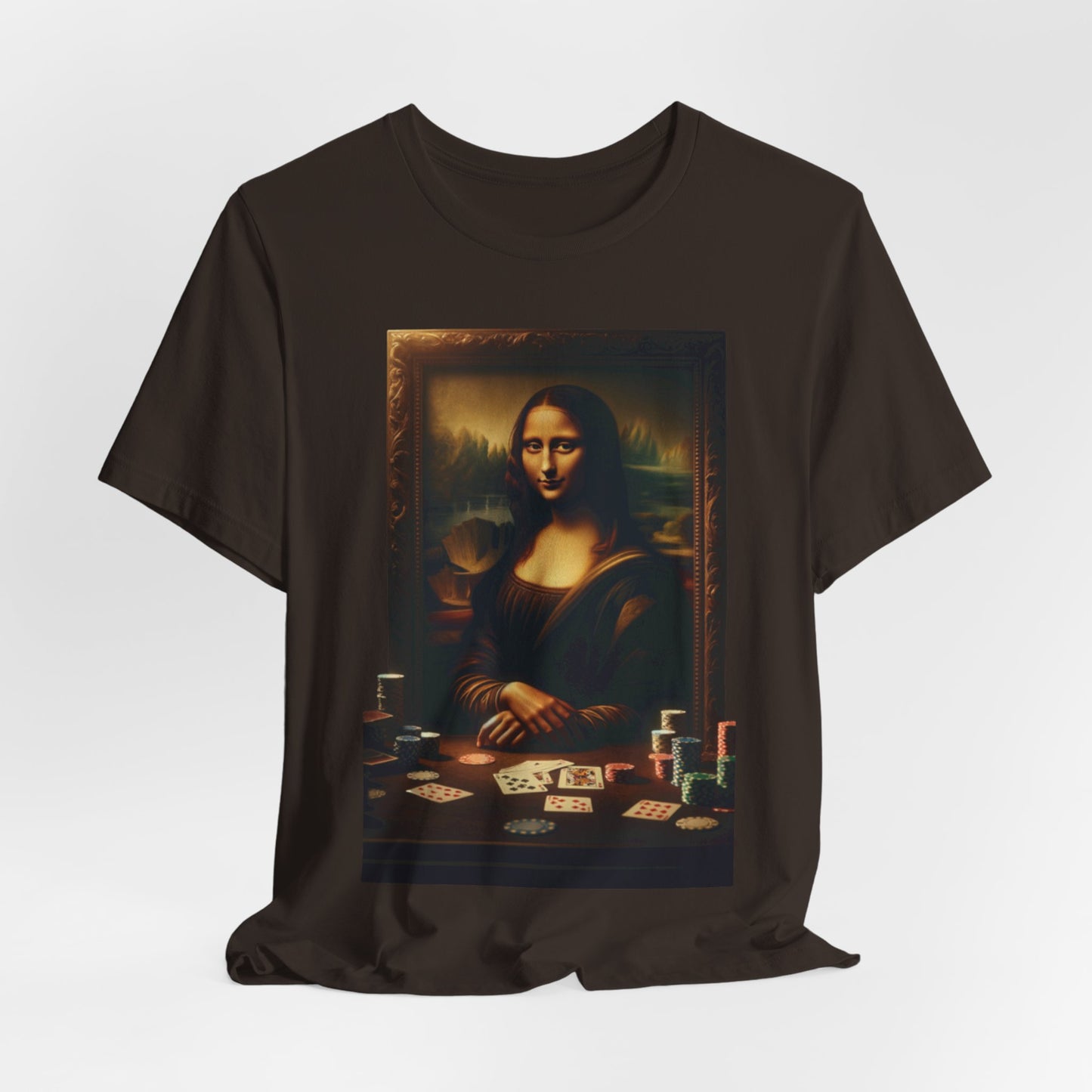 Mona Lisa's Poker Smile Short Sleeve Tee