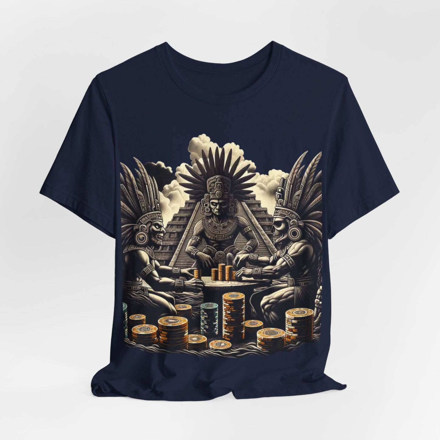 Aztec Poker Gawds Short Sleeve Tee