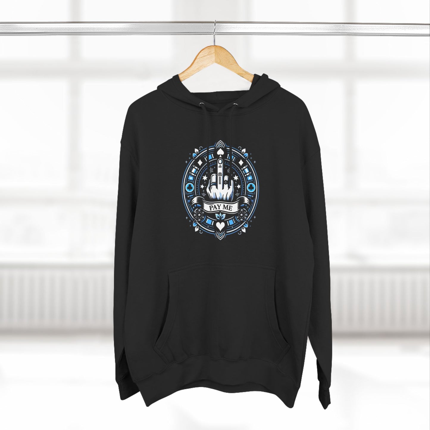 Poker Gawd Pay Me Three-Panel Fleece Hoodie
