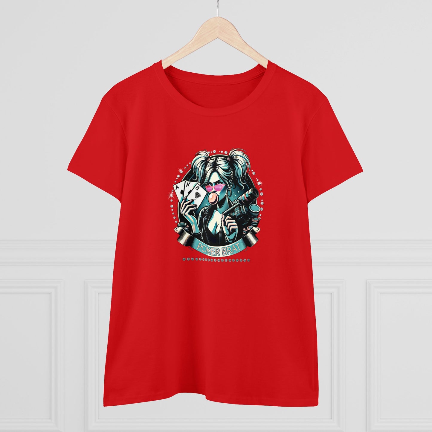 Poker Brat Women's Midweight Cotton Tee