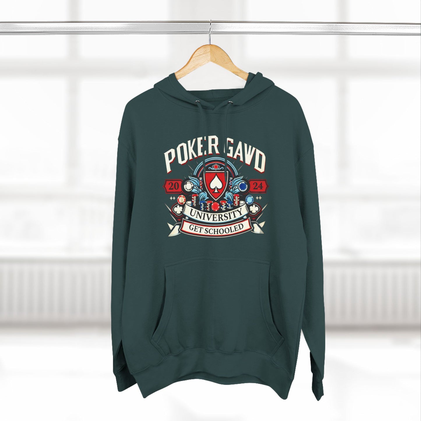 Poker Gawd University Three-Panel Fleece Hoodie