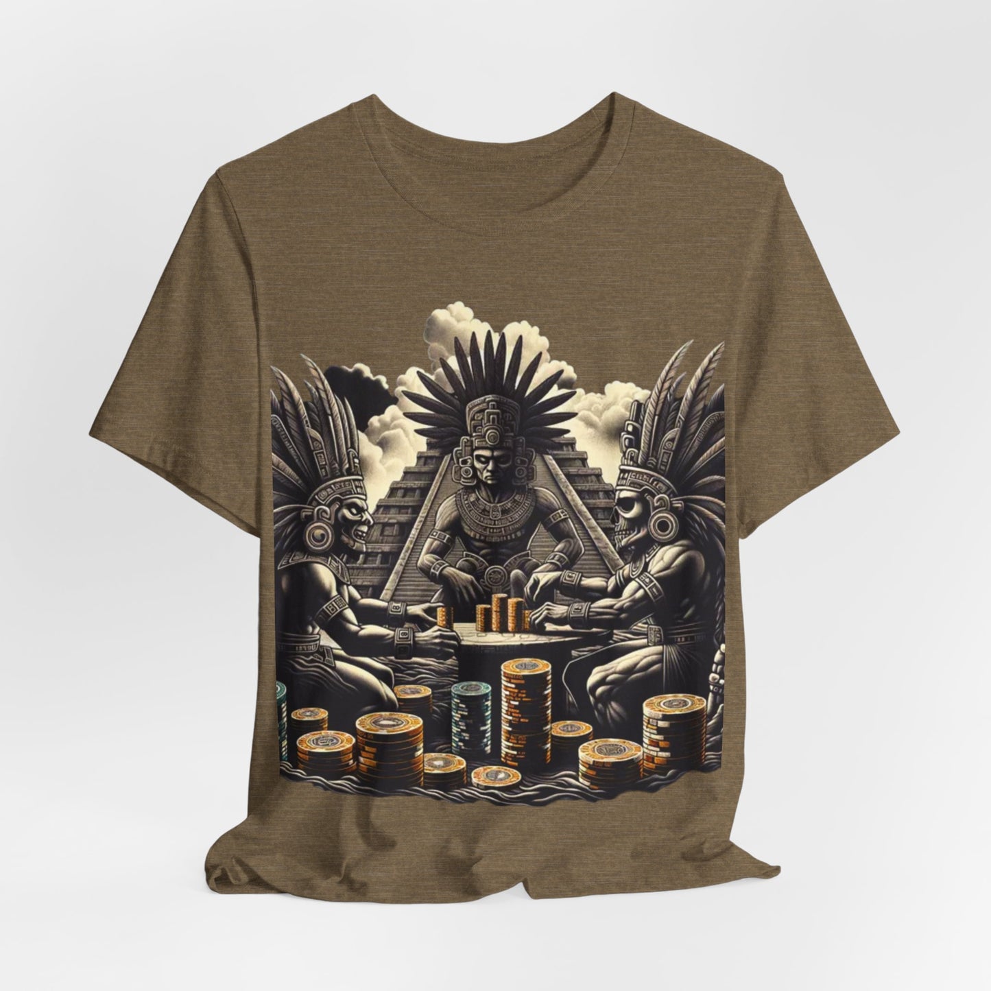 Aztec Poker Gawds Short Sleeve Tee