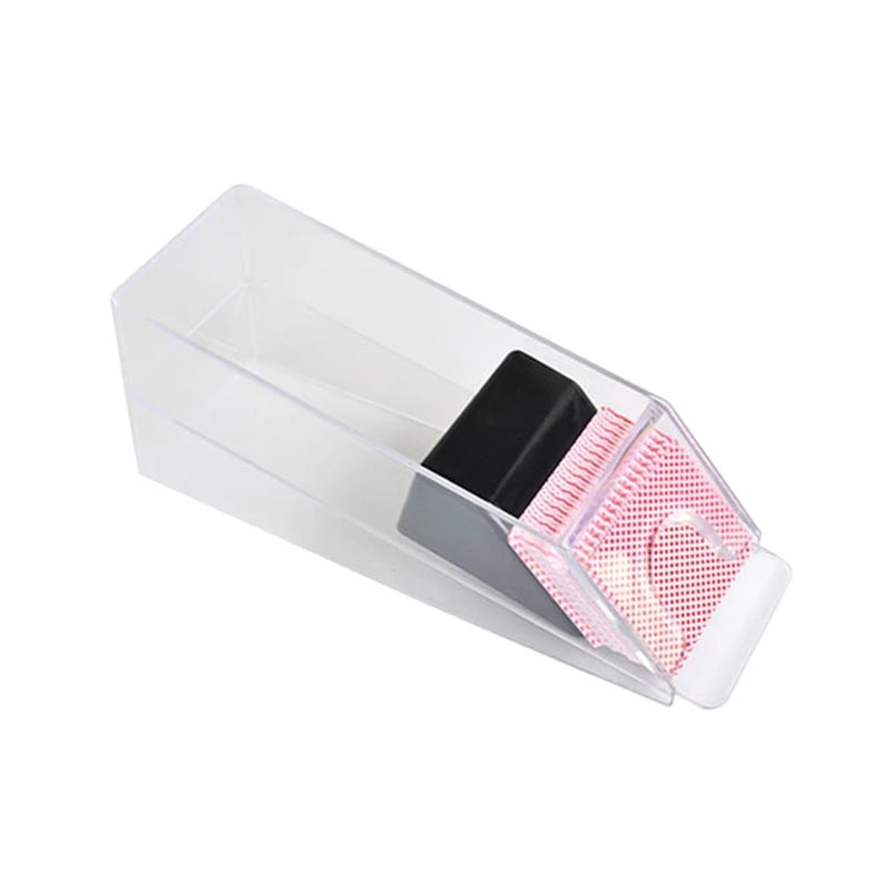 4/6-Deck Acrylic Blackjacks Dealing Shoe Playing Card Shuffler Pokers Dealer Durable Dealer Equipment and Game Supplies