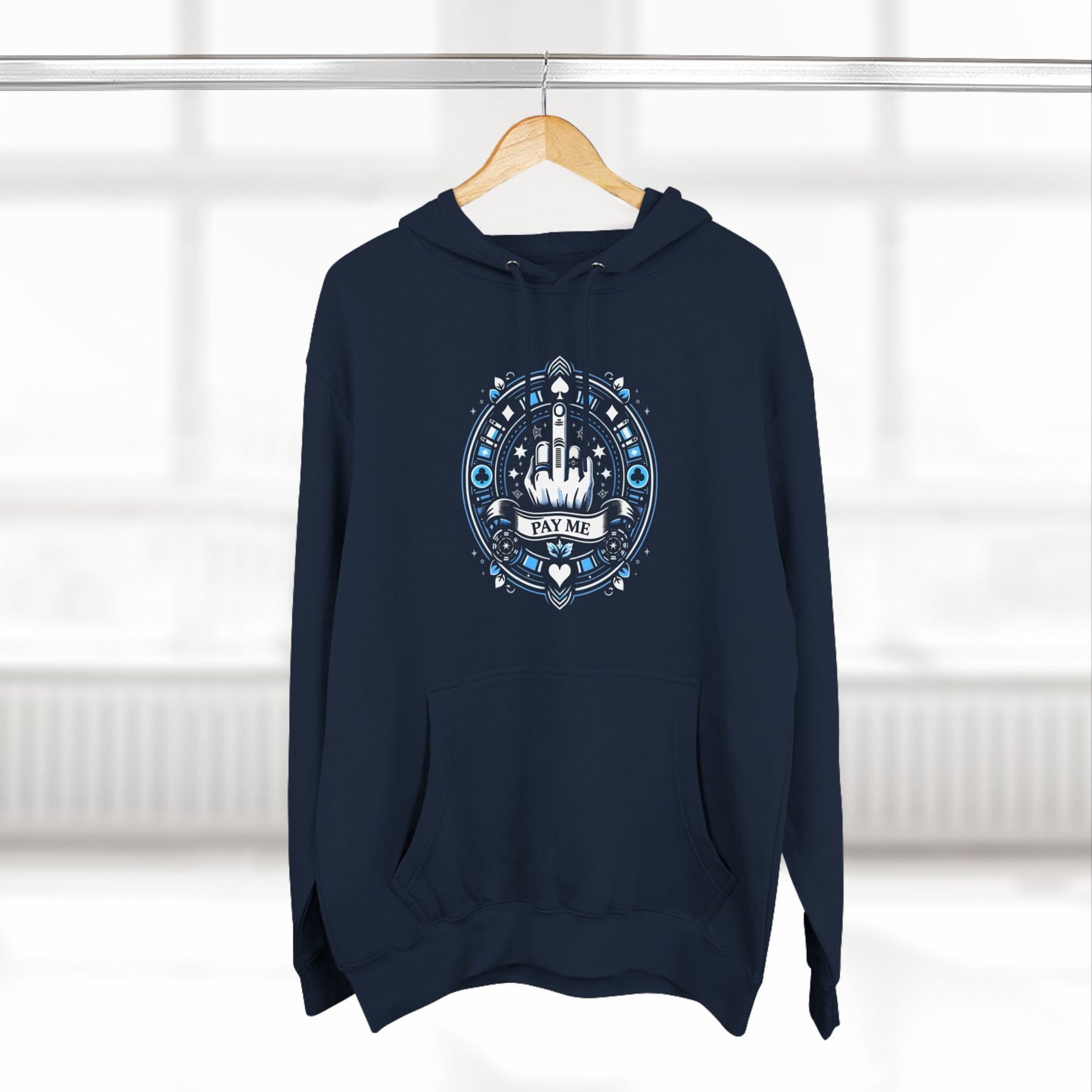 Poker Gawd Pay Me Three-Panel Fleece Hoodie