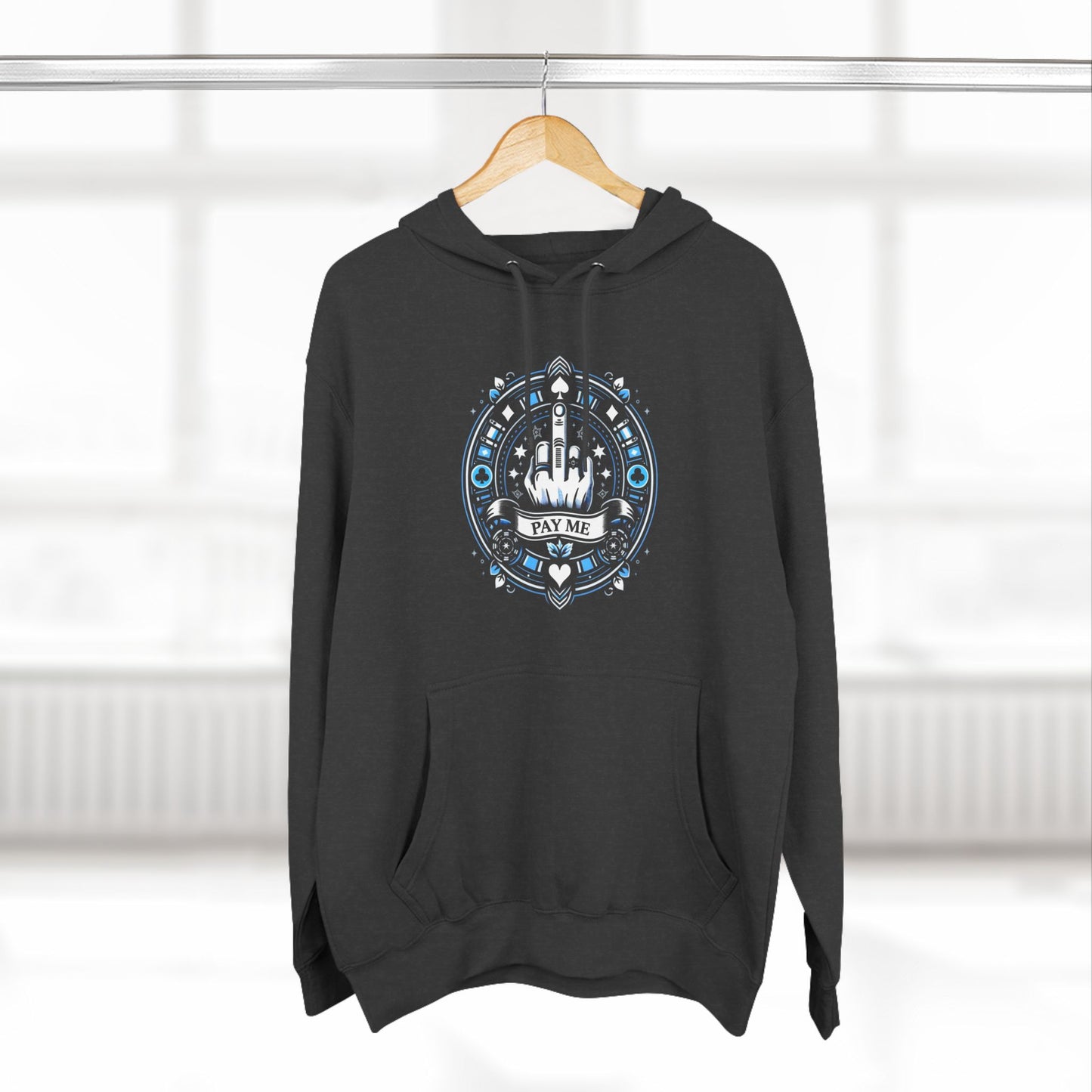 Poker Gawd Pay Me Three-Panel Fleece Hoodie