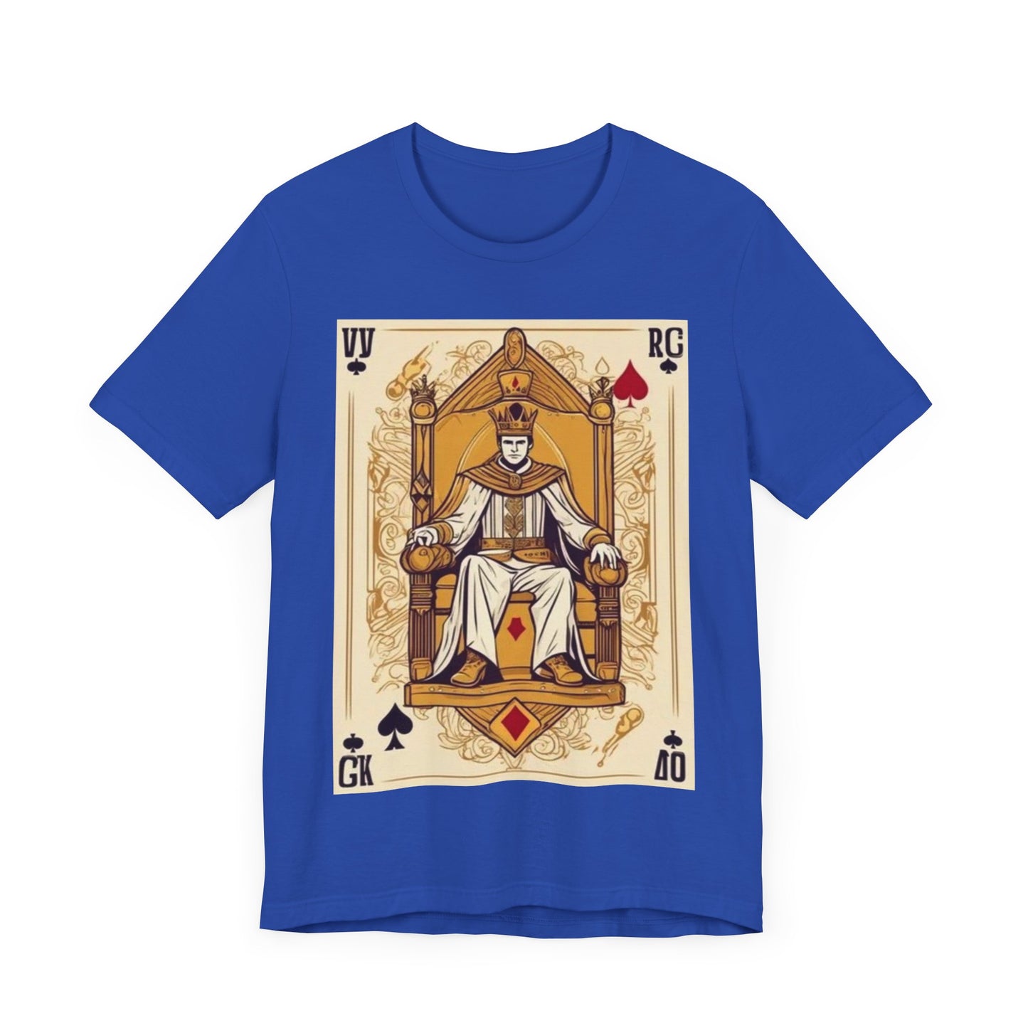 Poker King Unisex Short Sleeve Tee, Lucky, poker, gambler