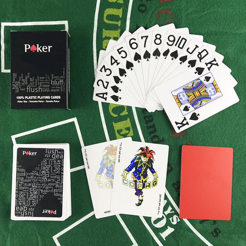 2Pcs/Lot Plastic Poker Card High Quality Texas Hold'Em Games Waterproof and Dull Polish Playing Cards Entertainment Board Game