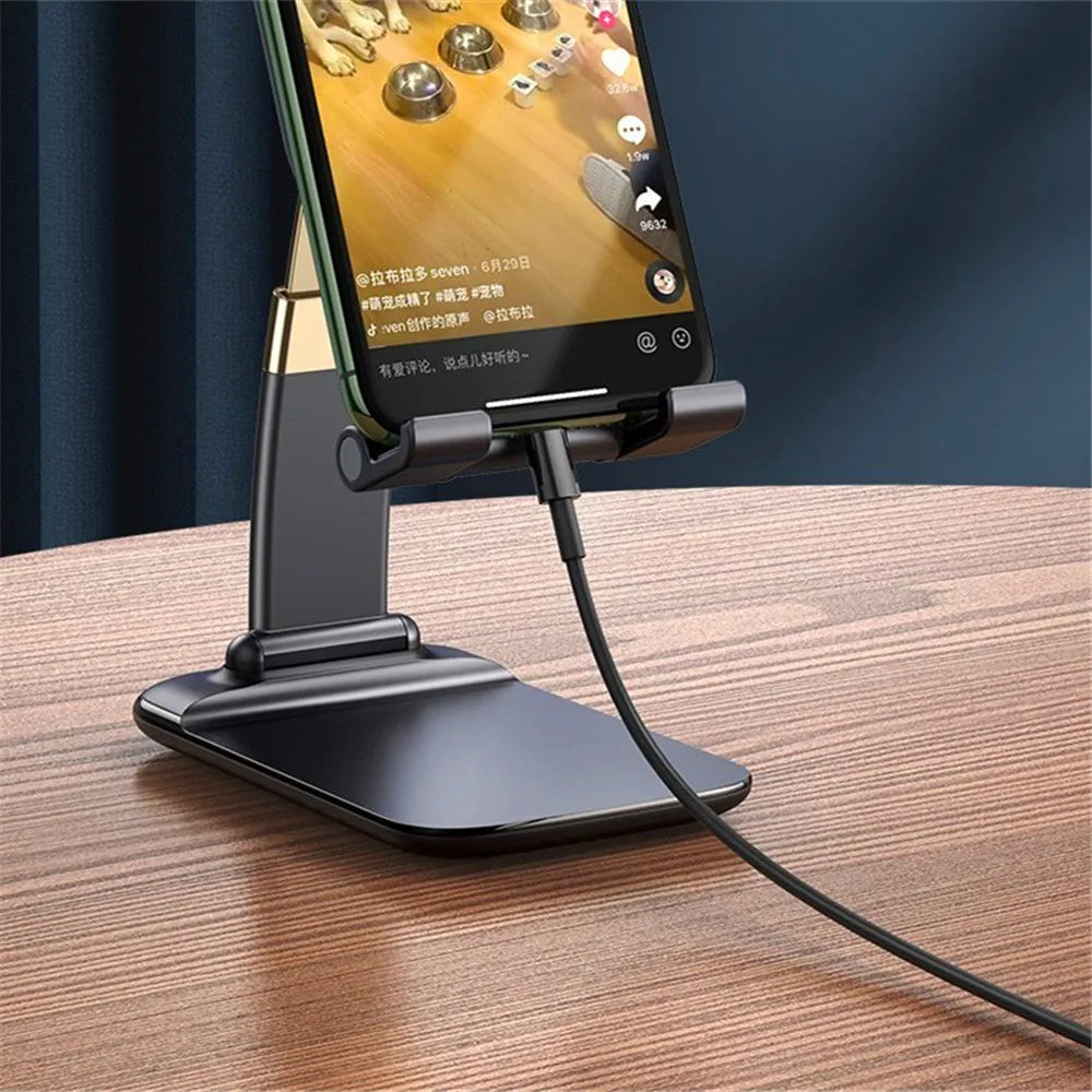 Foldable TableTop Mobile Phone Stand For Android/ iPad/ iPhone