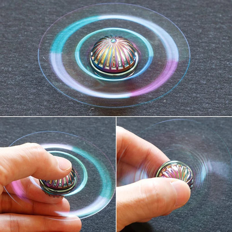 EDC Fidget Spinner Toys for Children Adult Anti-Stress Fingertip Gyro Fidget Relieves Stress Toy Rotating Metal Ball Desktop Toy