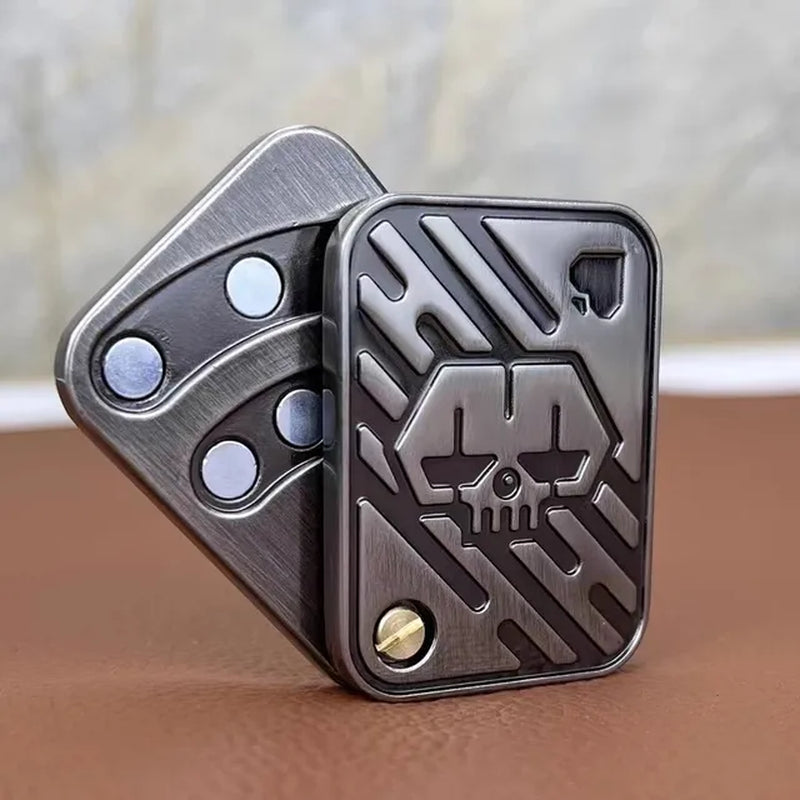 Fidget Spinner KK Pop Fingertip Gyro Solution Pressure Reduction Toy Push Poker Push Card EDC Stainless Steel Toys Adult Gifts