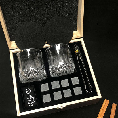 Whiskey Gifts for Men Father'S Day Present Whiskey Granite Chilling Stones Scotch Bourbon for Dad Husband Birthday Party Wedding