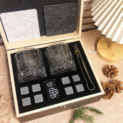 Whiskey Gifts for Men Father'S Day Present Whiskey Granite Chilling Stones Scotch Bourbon for Dad Husband Birthday Party Wedding