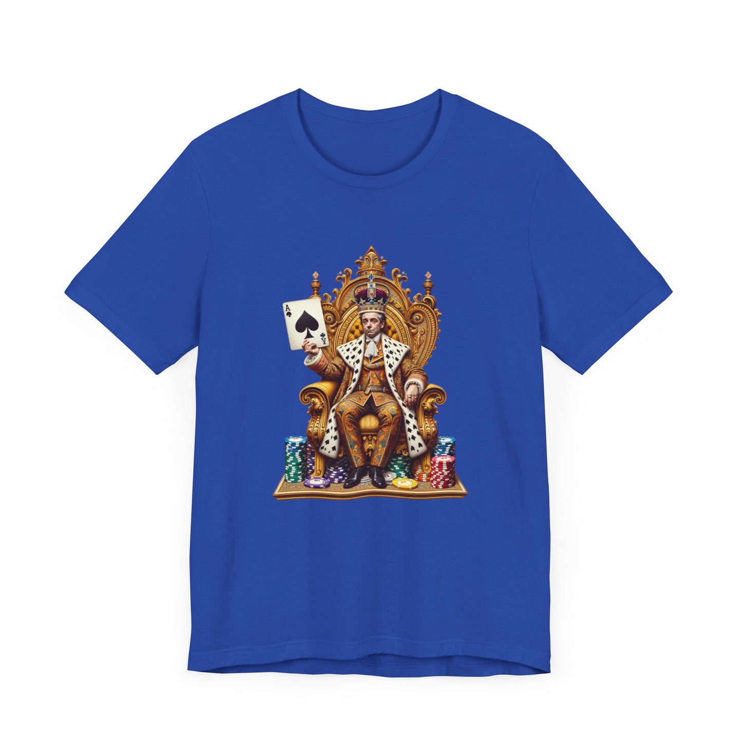 Gamblers King Unisex Short Sleeve Tee, Luck, Poker, Gambler
