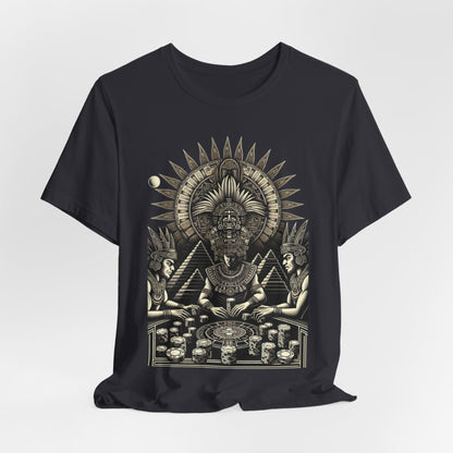 Aztec Poker Gawds Short Sleeve Tee