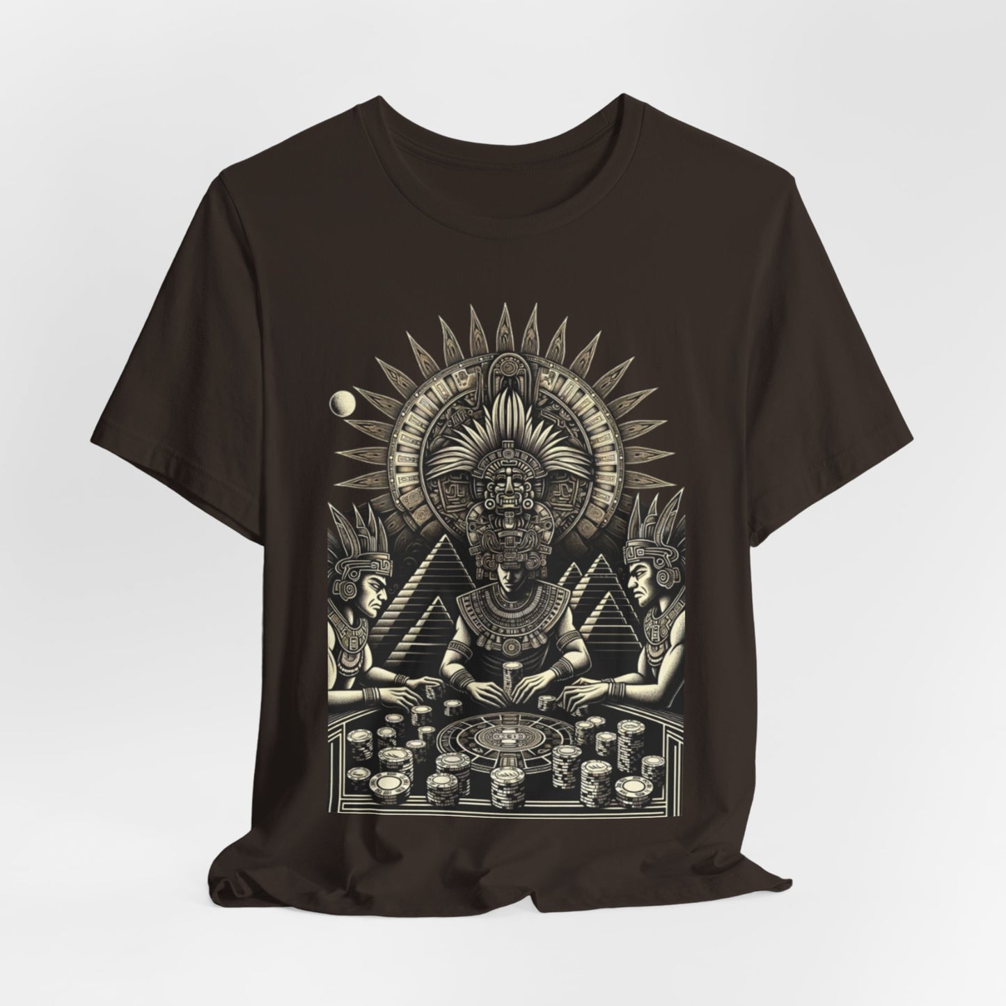 Aztec Poker Gawds Short Sleeve Tee