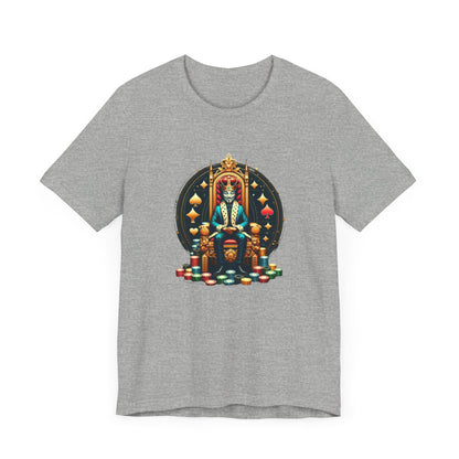 Gamblers King Unisex Short Sleeve Tee, Luck, Poker, Gambler