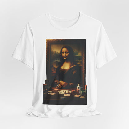 Mona Lisa's Poker Smile Short Sleeve Tee