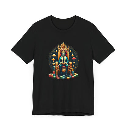 Gamblers King Unisex Short Sleeve Tee, Luck, Poker, Gambler