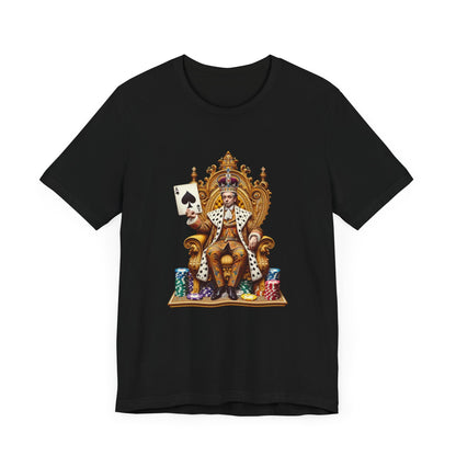 Gamblers King Unisex Short Sleeve Tee, Luck, Poker, Gambler