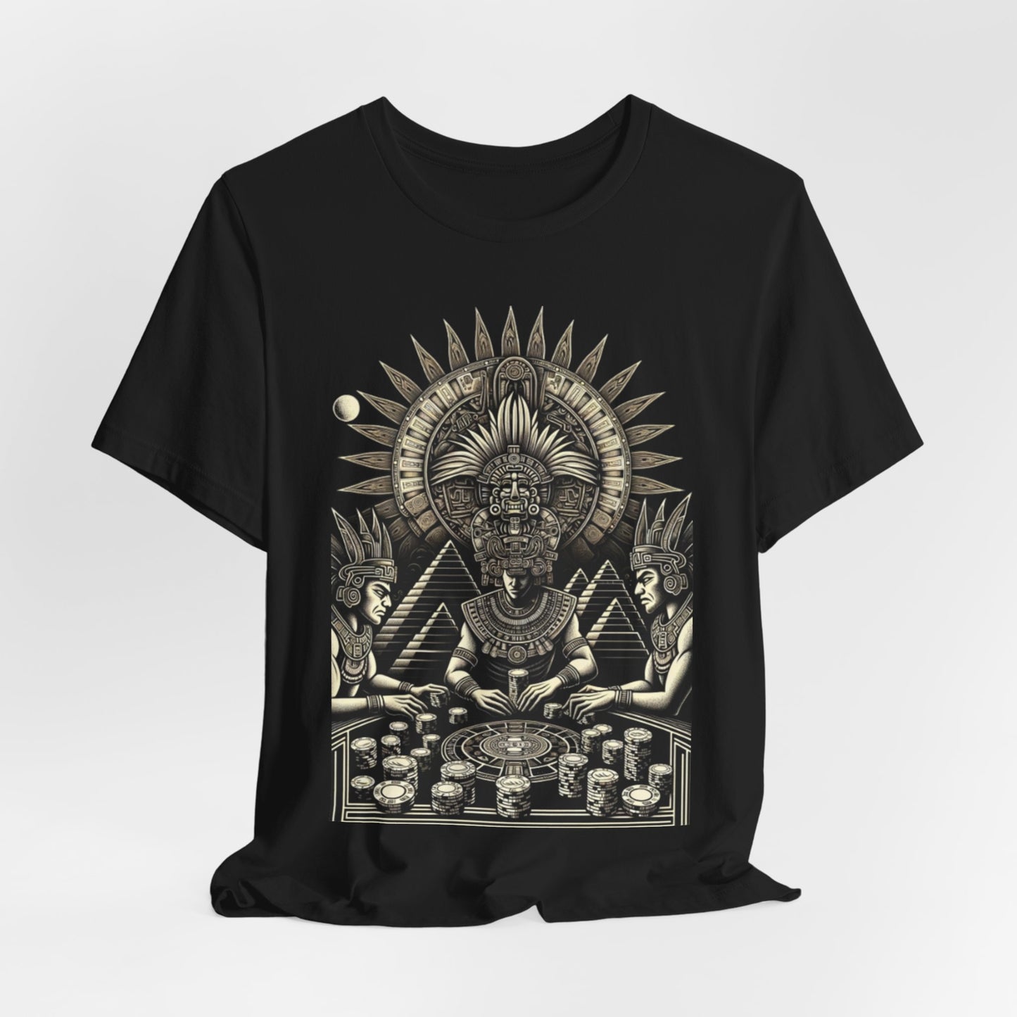 Aztec Poker Gawds Short Sleeve Tee
