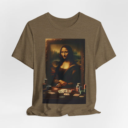 Mona Lisa's Poker Smile Short Sleeve Tee
