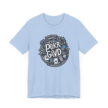 Poker Gawd Graphic T-shirt. For fashion, luck, poker players, and gamblers