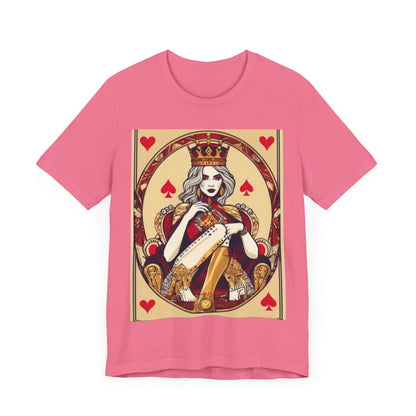 Gamblers Queen Unisex Short Sleeve Tee. Lady luck, poker players, gamblers
