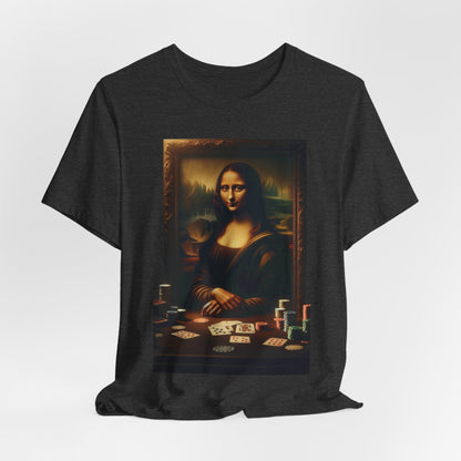 Mona Lisa's Poker Smile Short Sleeve Tee