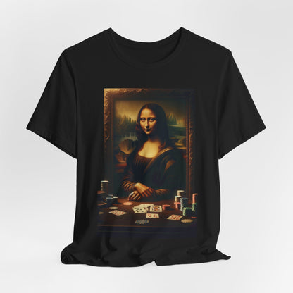 Mona Lisa's Poker Smile Short Sleeve Tee