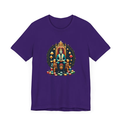 Gamblers King Unisex Short Sleeve Tee, Luck, Poker, Gambler