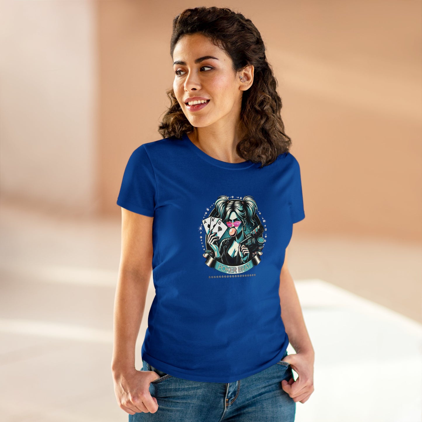 Poker Brat Women's Midweight Cotton Tee