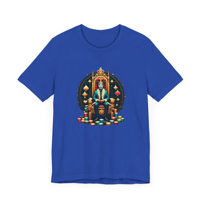 Gamblers King Unisex Short Sleeve Tee, Luck, Poker, Gambler