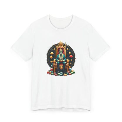 Gamblers King Unisex Short Sleeve Tee, Luck, Poker, Gambler