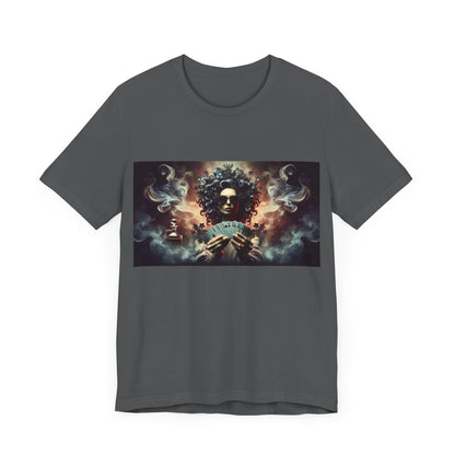 Lady luck Unisex Jersey Short Sleeve Tee for Luck, poker players, and gamblers